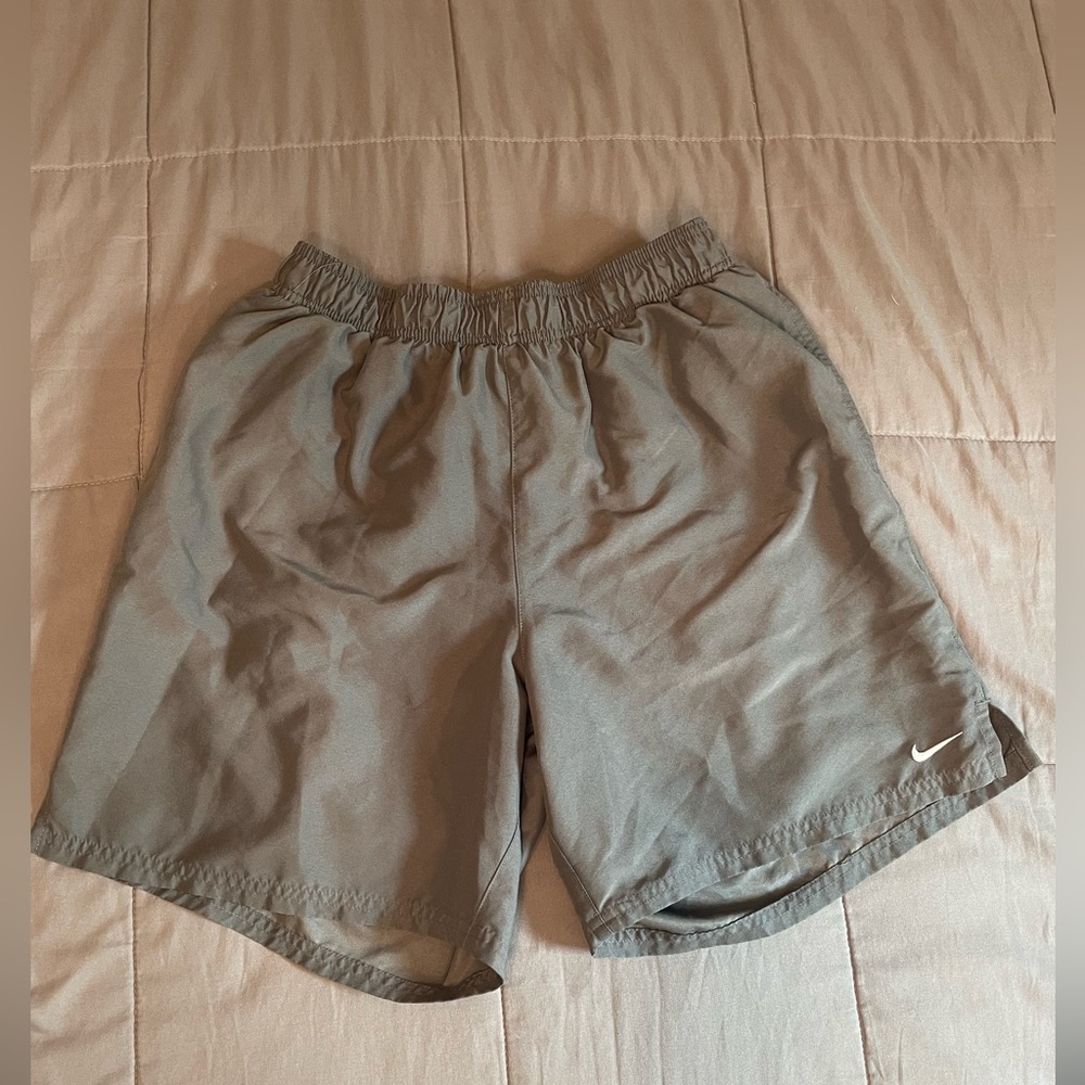 Nike Charcoal and Light Gray Sports Shorts